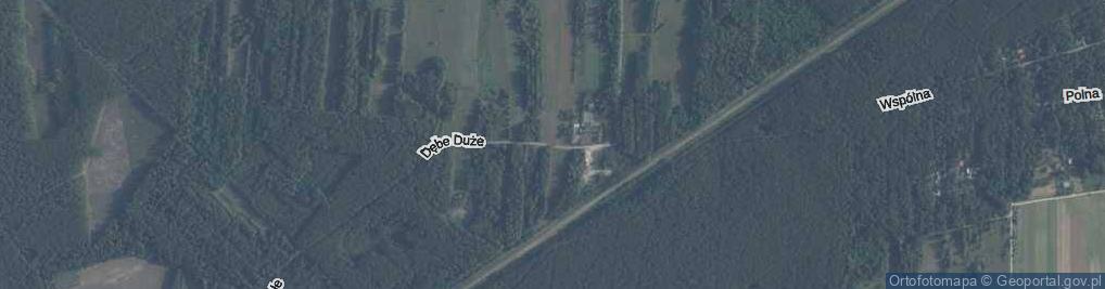 Zdjęcie satelitarne Dębe Duże ul.